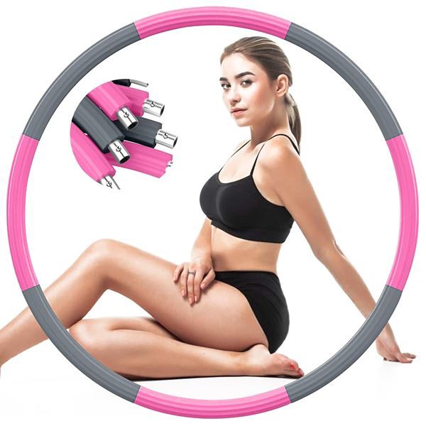 Hula hoop para adultos, hula hoop fitness hoop de acero inoxidable