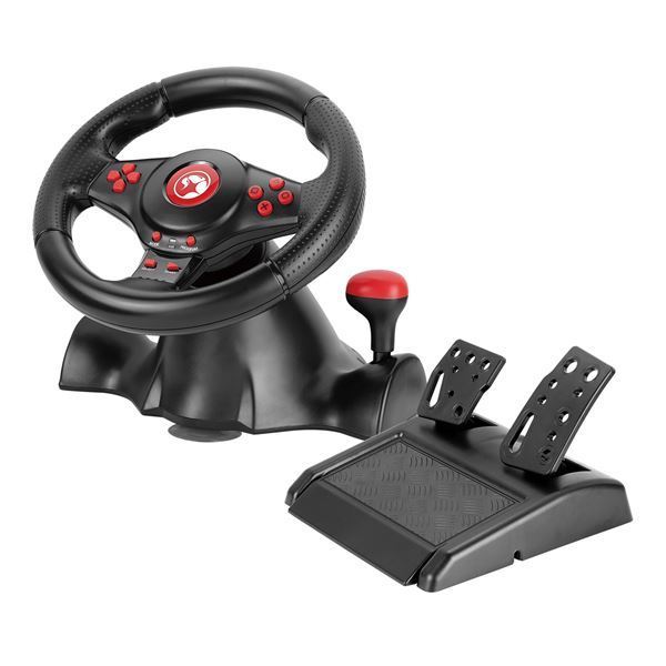 Imagen de Volante Gaming Marvo Multiplataforma 180º Vibración