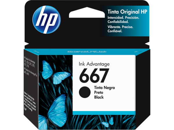 Imagen de Cartucho de tinta HP - 667 - Ink cartridge - Black - 3YM79AL