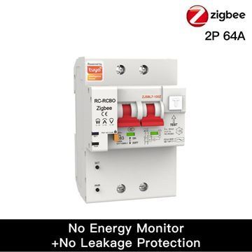 Imagen de Llave Electrica 2p Zigbee 64a Monit. Consumo Tuya