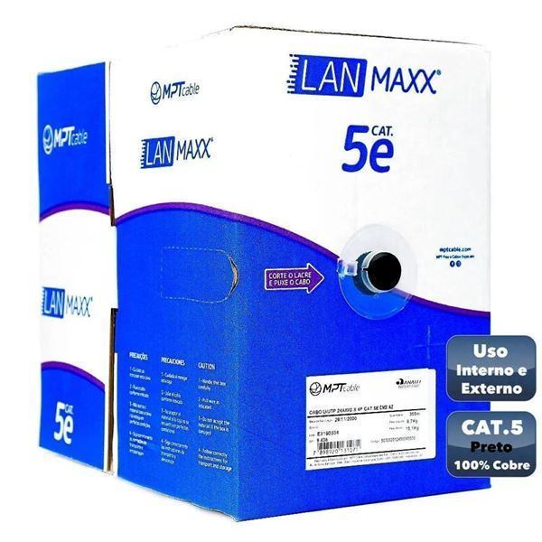 Imagen de Cable Ethernet Cat5e Utp Ext. Bobina 305m