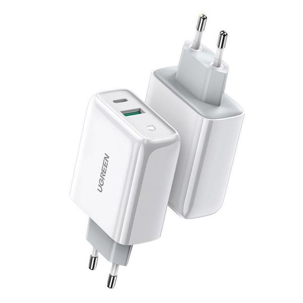 Imagen de Ugreen Cargador De Pared 38w Usb + Usb-c Blanco