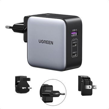 Imagen de Ugreen Cargador De Pared 65w Usb X2 + Usb-c Negro