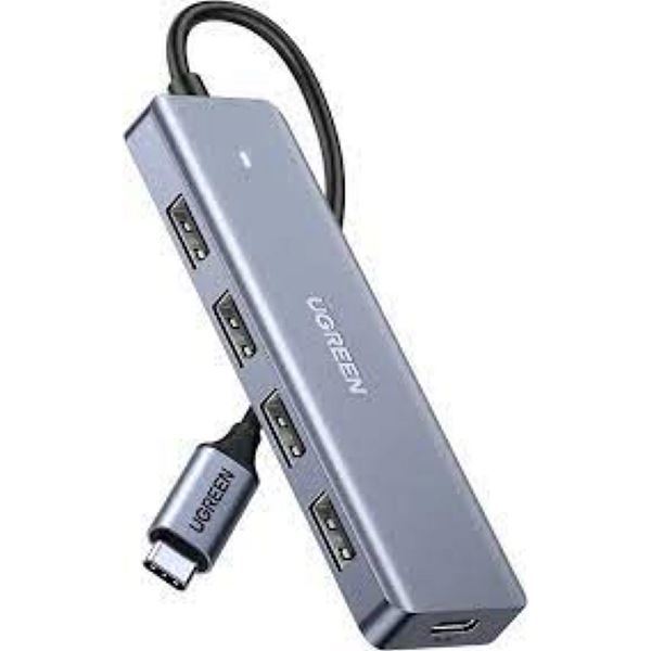 Imagen de Ugreen Hub Usb-c Con 4 Puertos Usb 3.0 Aluminio