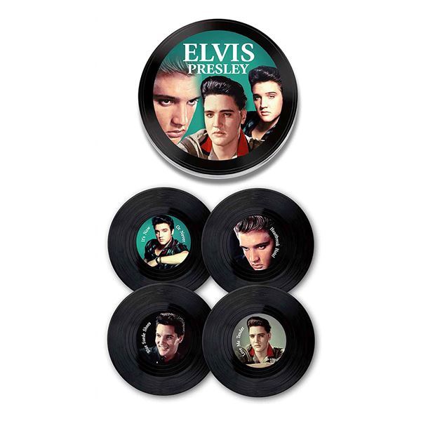 Imagen de Set 4 Posavasos De Vinilo Retro Musique Vb03w