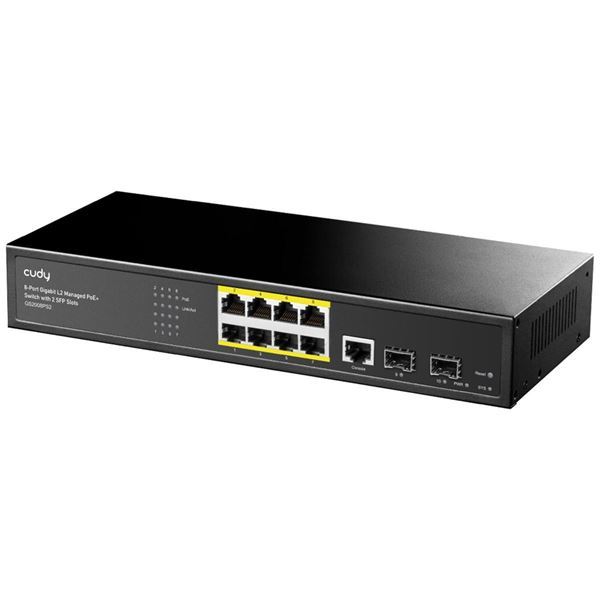 Imagen de Switch Cudy Gigabit Poe 8p + 2sfp + 1p Consola