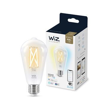 Imagen de Lámpara Led Inteligente Philips Wiz 7W ST64 E27 Blanco