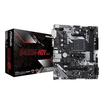 Imagen de Tarjeta Madre Asrock B450M-HDV R4.0 Socket AM4