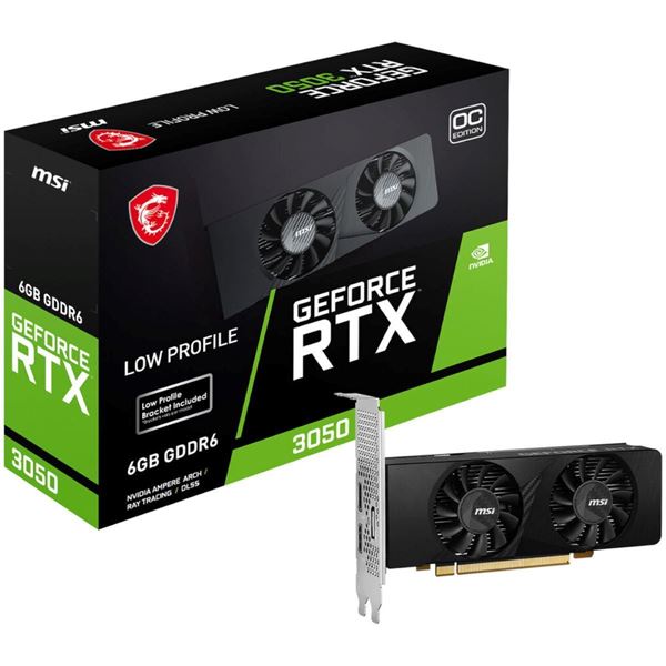 Imagen de Tarjeta de Video MSI GeForce RTX 3050 LP 6G OC GDDR6 SDRAM DisplayPort / HDMI
