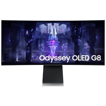 Imagen de Monitor Gamer Smart Samsung Odyssey G8 Oled 34" WQHD 175Hz 1800R 0.1ms