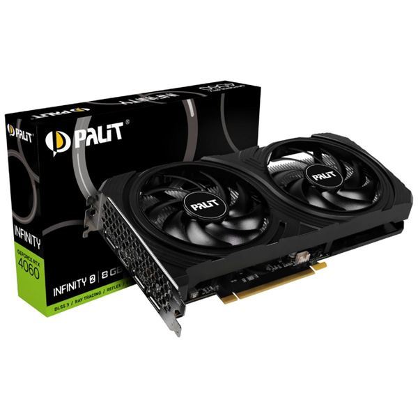 Imagen de Palit NVIDIA GeForce RTX 4060 Infinity 8GB (NE63060018P2-1070F)