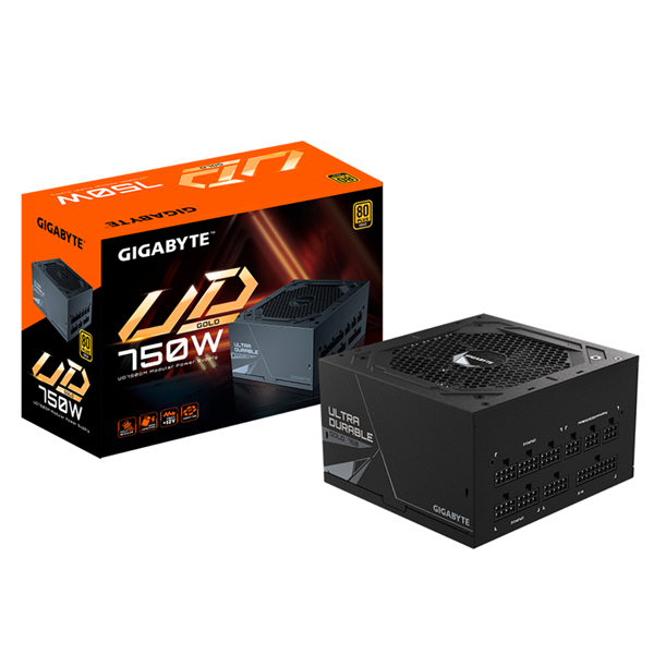 Imagen de Gigabyte Fuente 750w 80 Plus Gold Modular GP-UD750GM