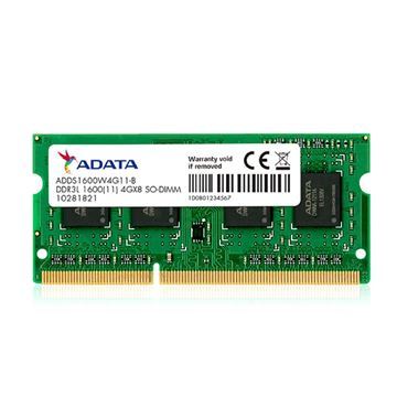 Imagen de ADATA 4GB DDR3 1600MHz SODIMM Premier ADDS1600W4G11-S
