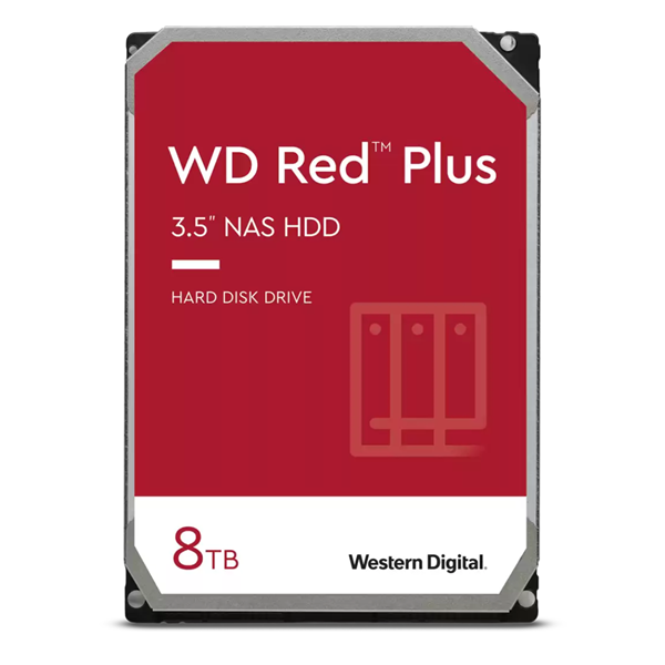 Imagen de Western Digital 8TB Red Plus NAS Disco Duro WD80EFPX