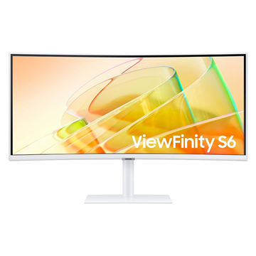 Imagen de Samsung 34" Curvo ViewFinity S6 100Hz BLANCO UWQHD Thunderbolt LS34C654