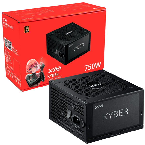 Imagen de Fuente Adata Xpg 750w Kyber 80 Plus Gold Atx 3.1