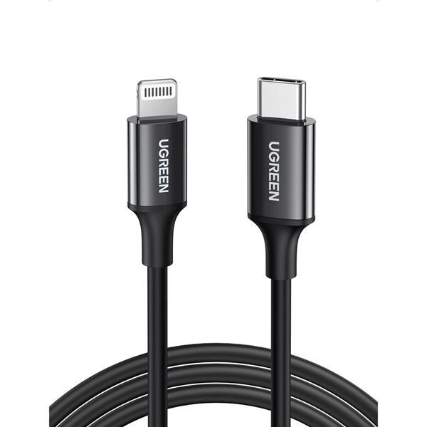 Imagen de Ugreen Cable Lightning A Tipo C Black 2m