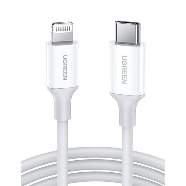 Imagen de Ugreen Cable Lightning A Tipo C White 1m