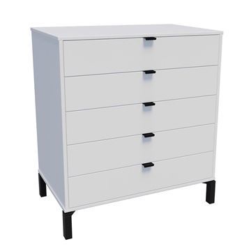 Imagen de Cómoda Marden de 5 cajones Vertical/ Blanco