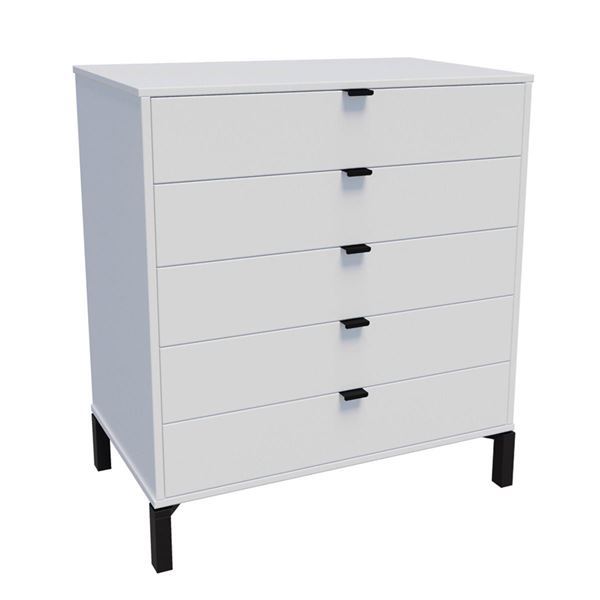 Imagen de Cómoda Marden de 5 cajones Vertical/ Blanco