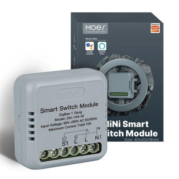 Imagen de Mini Interruptor Zigbee 10a C/neutro