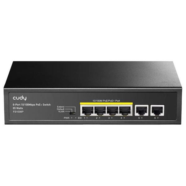 Imagen de Switch Cudy 6 Puertos (4 Poe)