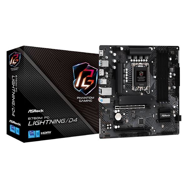 Imagen de Motherboard Asrock B760m Pg Lightning Ddr4 1700
