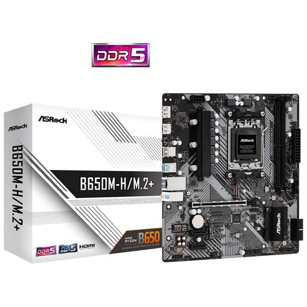 Imagen de Motherboard Asrock B650m H/m.2+ Ddr5 Am5