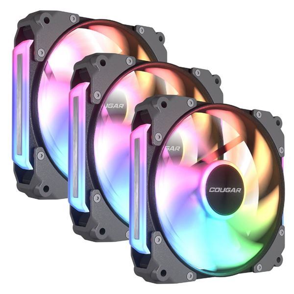 Imagen de Fan Cougar Apolar 120 Reverso Argb Black (x3 Pack)
