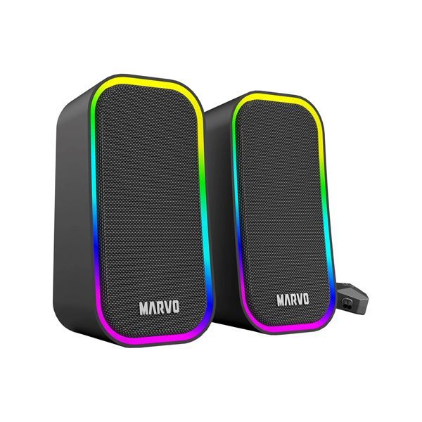 Imagen de Parlantes Gaming Pc Marvo Sg-285 Con Iluminación Rgb