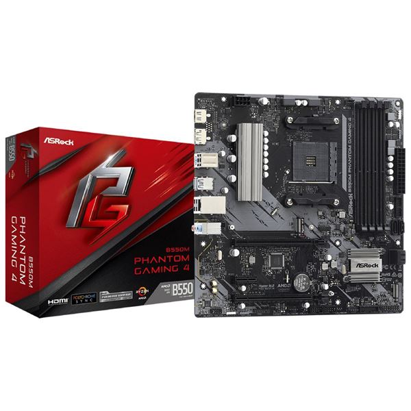 Imagen de Motherboard AMD AM4 DDR4 B550m Phantom Gaming 4 Asrock