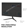 Imagen de Viewsonic 24" FHD IPS 0.5Ms 180Hz Gaming VX2428A