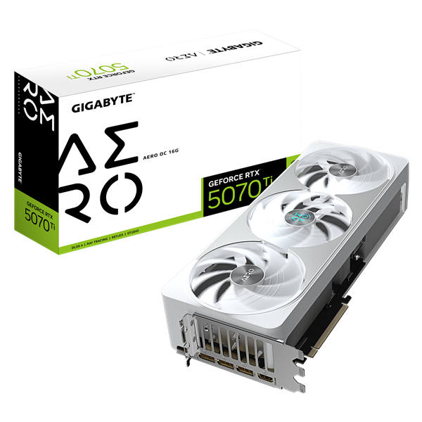 Imagen de Gigabyte GeForce RTX 5070Ti OC 16GB GDDR7 GV-N507TAERO OC-16GD