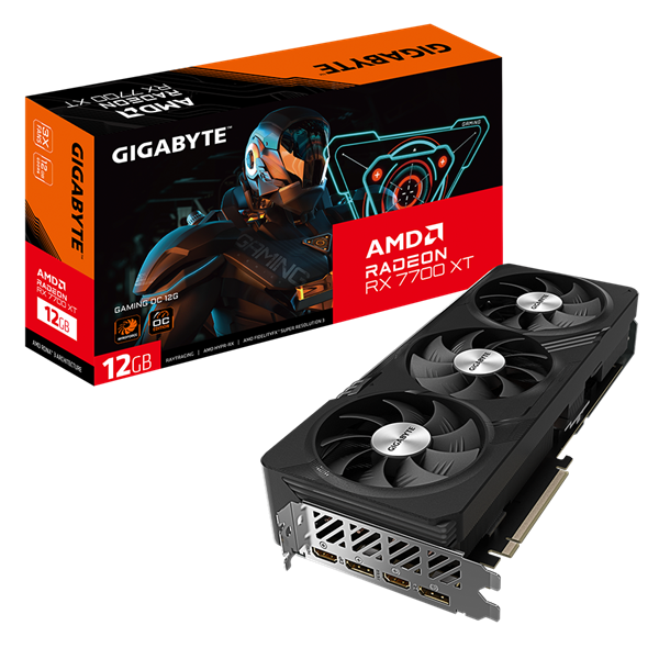 Imagen de Gigabyte Radeon RX 7700 XT GAMING OC 12GB GV-R77XTGAMING OC-12GD
