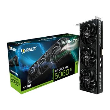 Imagen de Palit Nvidia RTX 5060Ti Infinity 3 16GB GDDR7 Negro NE7506T019T1-GB2061S
