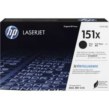 Imagen de Tóner HP W1510X Negro, Rendimiento 9700 Páginas, Compatible HP LaserJet Pro 4003, MFP 4103