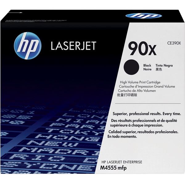 Imagen de HP 90X High-Yield Black Toner Cartridge CE390X