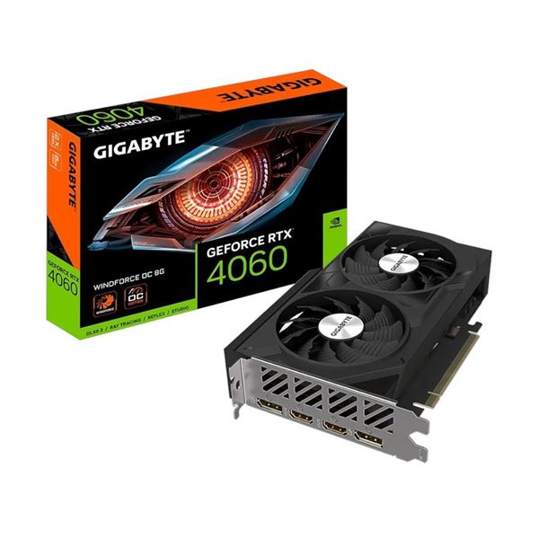 Imagen de Gigabyte GeForce RTX 4060 8GB WINDFORCE OC GV-N4060WF2OC-8GD