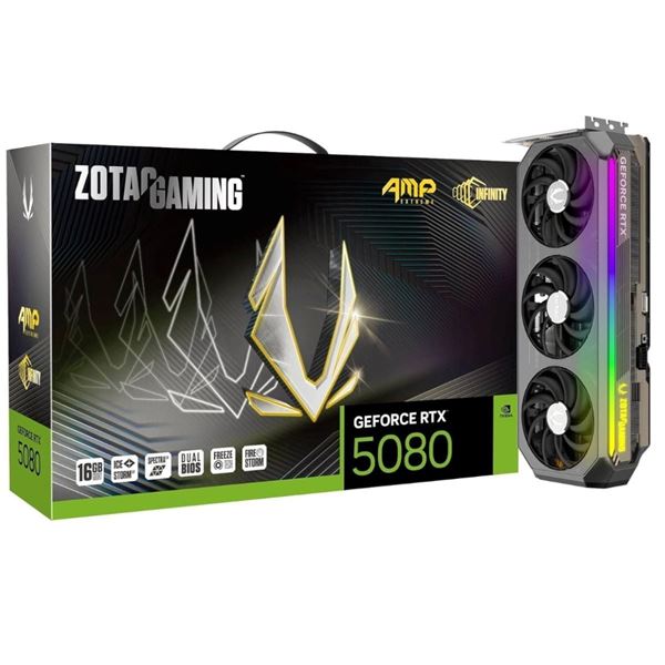 Imagen de ZOTAC GAMING GeForce RTX 5080 AMP Extreme Infinity 16GB NVIDIA ZT-D50800B-10P