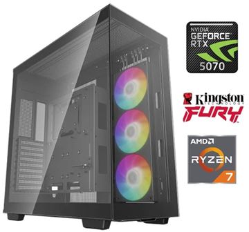 Imagen de Equipo Gamer Ryzen 7 9800X3D, 32GB, 1TB NVMe, RTX 5070 12GB