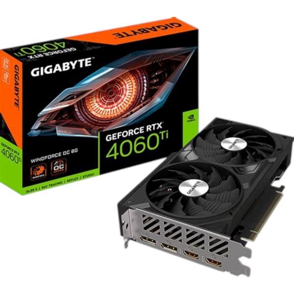 Imagen de GIGABYTE RTX 4060 Ti WINDFORCE OC 8GB (GV-N406TWF2OC-8GD)