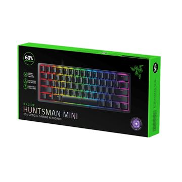 Imagen de Razer Huntsman Mini 60 % Teclado Óptico RGB – RZ03‑03392900‑R311, Clicky/Lineal, USB‑C