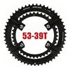 Imagen de Plato Para Cadena De Bicicleta Bucklos 53-39t 10/11/12V