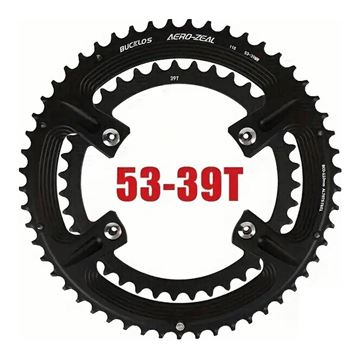 Imagen de Plato Para Cadena De Bicicleta Bucklos 53-39t 10/11/12V