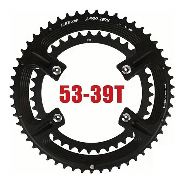 Imagen de Plato Para Cadena De Bicicleta Bucklos 53-39t 10/11/12V