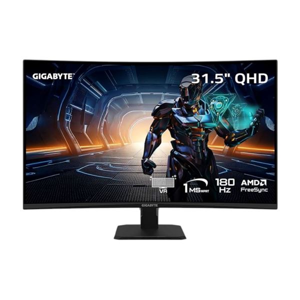 Imagen de Gigabyte 31,5'' Curvo 2K 180Hz 1ms VA Negro GS32QCA