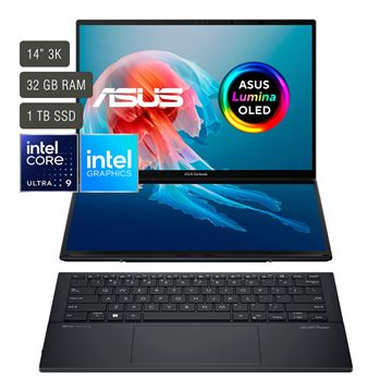 Imagen de Notebook Asus Zenbook 14''+14'' Táctil Oled Core Ultra 9 32gb 1tb W11