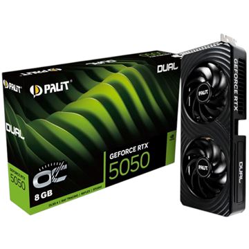 Imagen de Palit Geforce RTX5050 Dual 8GB GDDR6 Negro NE65050019P1-GB2070D