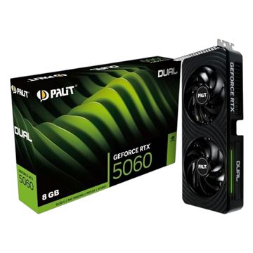 Imagen de Palit GeForce RTX5060 Dual 8GB GDDR7 Negro NE75060019P1-GB2063D