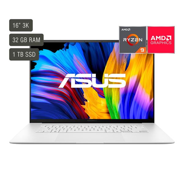 Imagen de Notebook Asus Zenbook 16'' Táctil Oled Ryzen 9 32gb 1tb W11